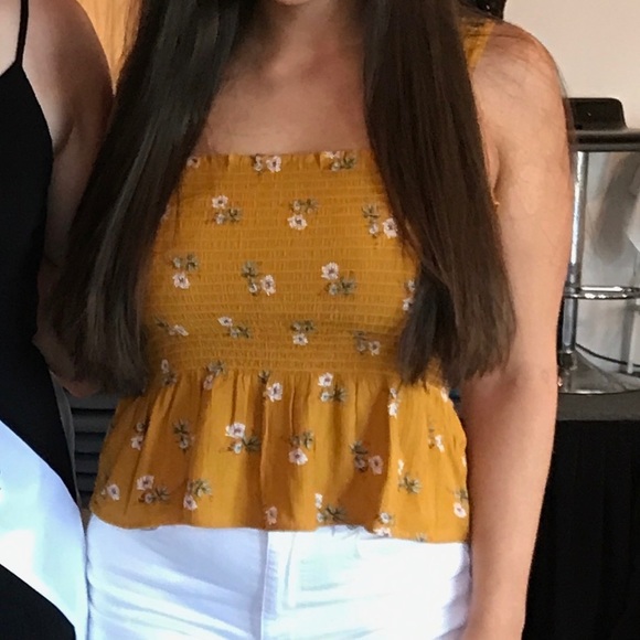 American Eagle Peplum Floral Tank - Picture 5 of 5